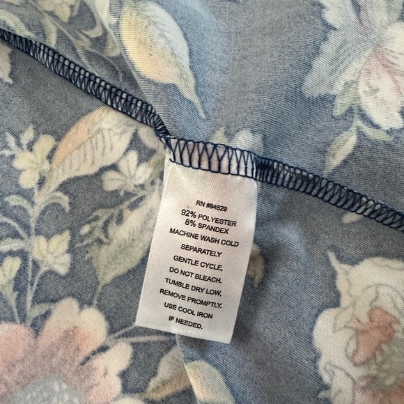 Derek Heart Plus Womens Navy Blue Floral Wrap Knit High-Low Midi Dress Size S - Picture 11 of 16